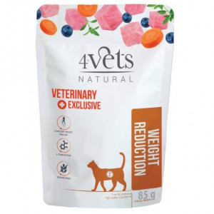 4VETS Natural Weight Reduction - mokré krmivo pro kočky - 85g