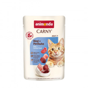 ANIMONDA Carny Adult Beef and guinea fowl - mokré krmivo pro kočky - 85g