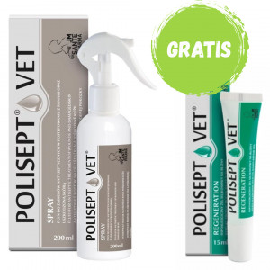 JM SANTE Polisept Vet – roztok na rány pro psa a kočku – 200 ml + ZDARMA