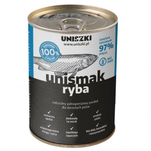 UNISZKI UNIsmak Fish - vlhké krmivo pro psy - 400g