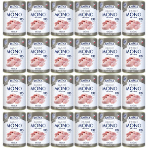 BALTICA Nutraceutic Mono Králík s prebiotiky - mokré krmivo pro psa - 24x400g