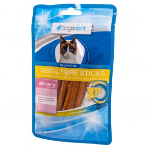 BOGAR Bogadent Dental fibre sticks Salmon - pamlsek pro kočky - 50g