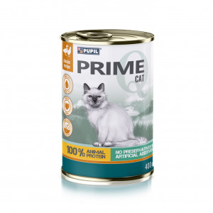 PUPIL Prime Rich in chicken and duck - mokré krmivo pro kočky - 400g
