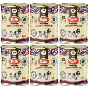 FOLK Velkopolská vynikající jelení – mokré krmivo pro psy – 6x800g