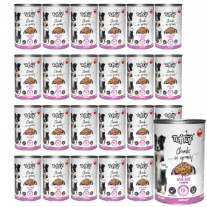 TUF TUF Meaty chunks with lamb - vlhké krmivo pro psy - 24x1250g