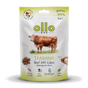OLLO Air Dried Training Beef Cubes - pamlsek pro psa - 80g