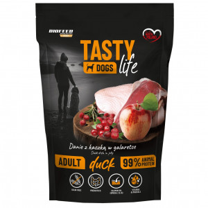 BIOFEED Tasty Dogs Life Duck - vlhké krmivo pro psy - 500g