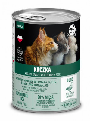 PET REPUBLIC Adult Duck - mokré krmivo pro kočky - 400g 