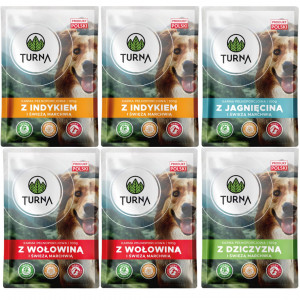 TURNA MIX příchutí – mokré krmivo pro psy – 6x100g