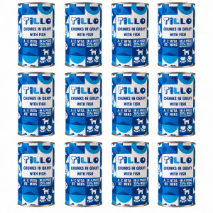 TILLO Kousky v omáčce s rybou - mokré krmivo pro psy - 12x1250g