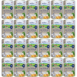 BALTICA Chutě regionů Štěně Kozí s králíkem - mokré krmivo pro psy - 24x400g