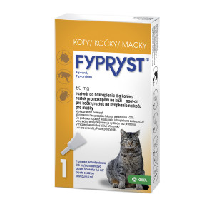 FYPRYST 50mg - kapky proti blechám a klíšťatům pro kočky – 1x0.5ml