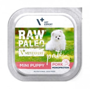 RAW PALEO Pâte Mini Puppy Pork - vlhké krmivo pro psy - 150g