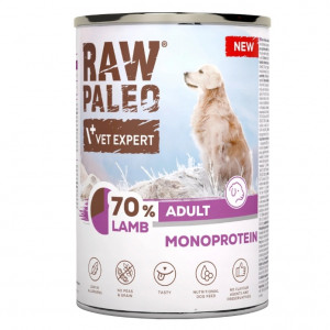 VETEXPERT Raw Paleo Mono Jehněčí - vlhké krmivo pro psy - 400g