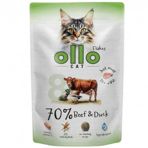 OLLO Cat No. 8 Beef and duck - mokré krmivo pro kočky - 85g