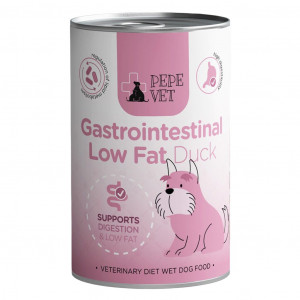 PAKA ZWIERZAKA Pepe Vet Gastrointestinal Low fat Mono Duck - vlhké krmivo pro psy - 400g