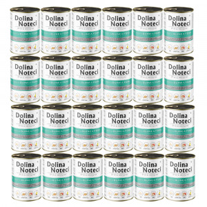 DOLINA NOTECI Premium Bohatá na perličku s jablkem – mokré krmivo pro psy – 24×400 g