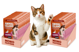 ANIMAL ISLAND Mono Kachna - mokré krmivo pro kočky - 20x100 g