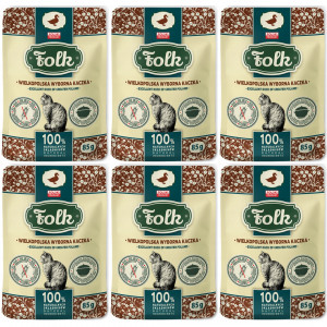 FOLK Velkopolská výborná kachna – mokré krmivo pro kočky – 6x85g