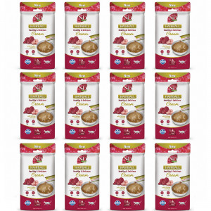 FARMINA N&D Quinoa Cat Hairball Cream with Chicken & Tuna box – pamlsek pro kočku – 12x(4x15g)