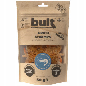 BULT Přírodní sušené krevety Mono - pamlsek pro psy - 50g