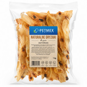 PETMEX Rabbit ears Mono - pamlsek pro psa - 1kg