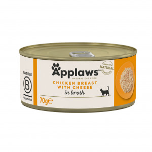 APPLAWS Chicken breast with cheese - mokré krmivo pro kočky - 70g 