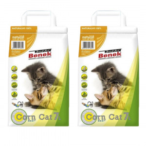CERTECH Super Benek Corn Cat – hrudkující kukuřičné stelivo – 2x7l