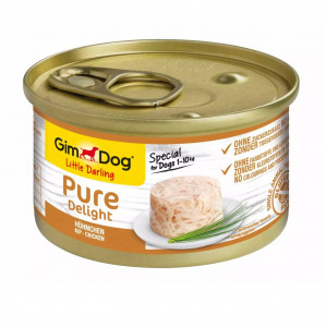 GIMDOG Little Darling Pure Delight Chicken Mono - vlhké krmivo pro psy - 85g