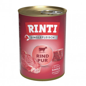 RINTI Singlefleisch Pur Beef - vlhké krmivo pro psy - 400g