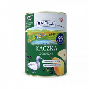 BALTICA Smaki regionów Duck with pear - vlhké krmivo pro psy - 400g