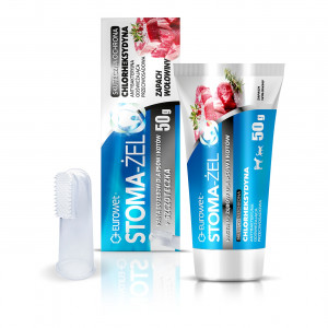 EUROWET Stoma-Żel Beef - zubní pasta a kartáček pro psy a kočky - 50 mg
