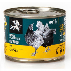 3COTY 02. Chicken - mokré krmivo pro kočky - 180g