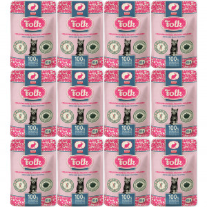 FOLK Kitten Jemný pokrm pro kotě s králíkem – mokré krmivo pro koťata – 12x85g