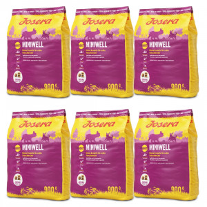 JOSERA Miniwell Adult - suché krmivo pro psy - 6x900 g