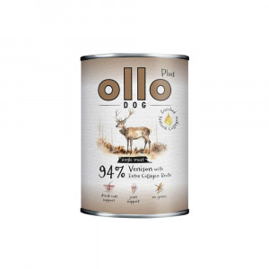 OLLO Plus Collagen Mono Deer - vlhké krmivo pro psy - 800g
