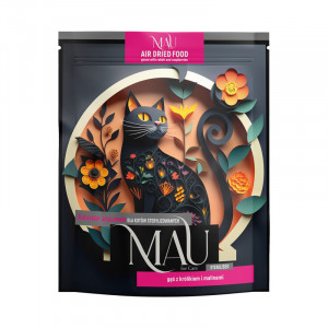 MAU Air dried Sterilised Goose with rabbit and raspberries - suché krmivo pro kočky - 700g