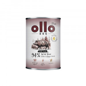 OLLO Plus Collagen Mono Wild boar - vlhké krmivo pro psy - 800g