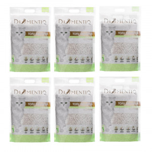DIAMENTIQ Tofu Matcha Ultra clumping - rostlinné stelivo - 6x2,5kg