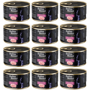 DOLINA NOTECI Premium Sterilised Bohatá na krůtu – mokré krmivo pro kočky – 12×185 g