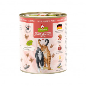 GRANATAPET DeliCATessen Turkey and shrimps - mokré krmivo pro kočky - 800g