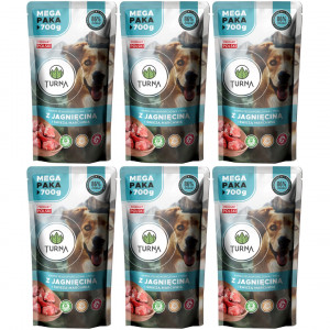 TURNA s jehněčím – mokré krmivo pro psy – 6x700g