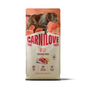CARNILOVE True Fresh Beef - suché krmivo pro psy - 12kg