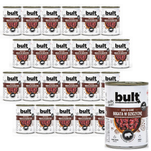 BULT Rich in game - Mokré krmivo pro psy - 24x400 g
