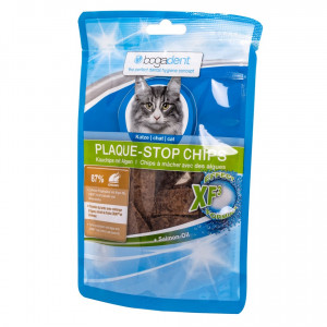 BOGAR Bogadent Plaque-stop Chips Chicken - pamlsek pro kočky - 50g