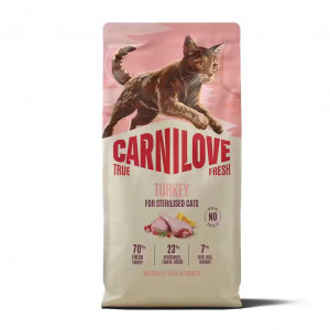 CARNILOVE True Fresh Turkey Sterilised - suché krmivo pro kočky - 2kg