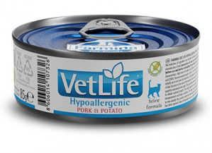 FARMINA Vet Life Hypoallergenic Pork & Potato - mokré krmivo pro kočky - 85 g 