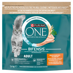 PURINA One Bifensis Adult Rich in chicken - suché krmivo pro kočky - 1,4kg