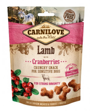 CARNILOVE Fresh Crunchy Lamb+Cranberry pamlsek pro psy - 200 g