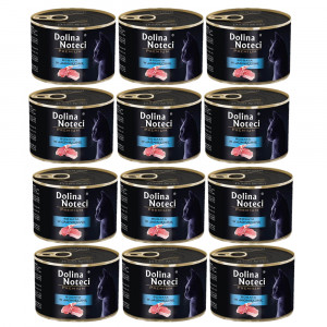 DOLINA NOTECI Premium bohatá na jehněčí – mokré krmivo pro kočky – 12×185g